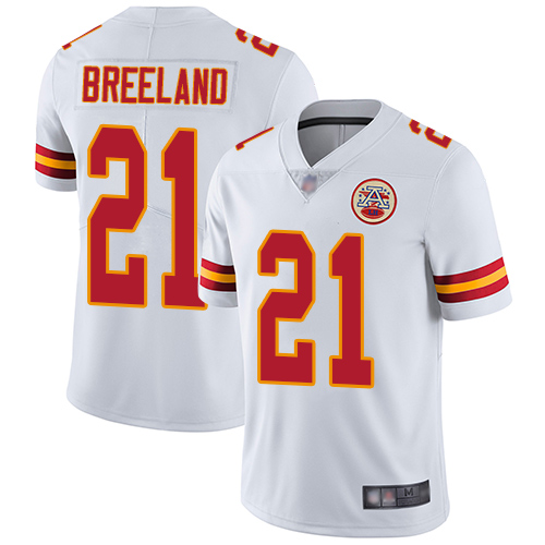 Men Kansas City Chiefs 21 Breeland Bashaud White Vapor Untouchable Limited Player Football Nike NFL Jersey